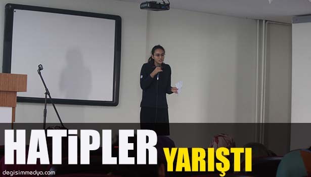 11. SINIF ÖĞRENCİLERİ ARASINDA HİTABET YARIŞMASI DÜZENLENDİ