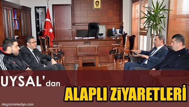 KDZ.EREĞLİ BELEDİYE BAŞKANI UYSAL'DAN ALAPLI ZİYARETLERİ