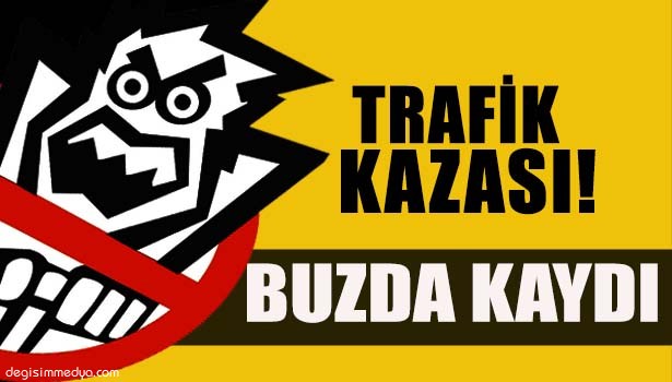 BUZDA KAYAN MİNİBÜS İSTİNAT DUVARINA ÇARPTI: 3 YARALI