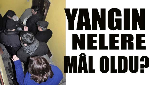 YANGIN ÇIKAN EVDE 2 KEDİ ÖLDÜ