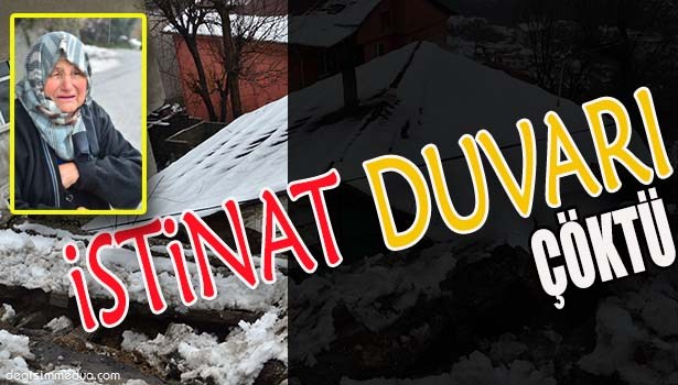 ZONGULDAK'TA İSTİNAT DUVARI EVİN ÇATISINA ÇÖKTÜ