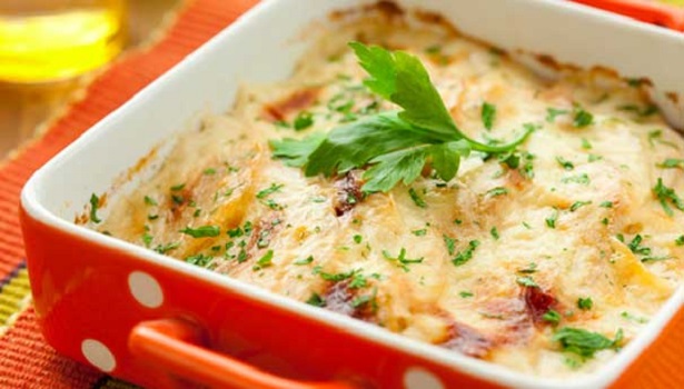 BEŞAMEL SOSLU MANTARLI PATATES