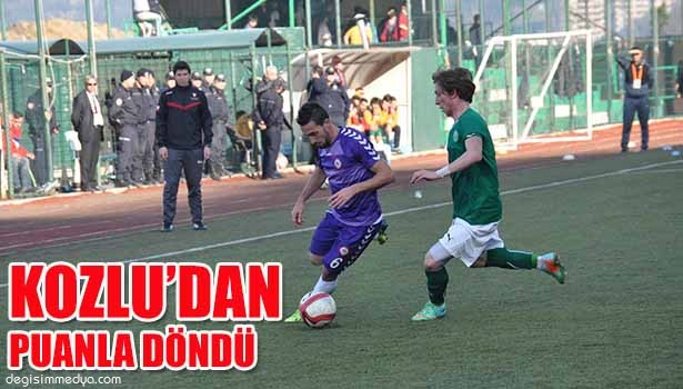 EREĞLİ BELEDİYESPOR KOZLU'DAN PUANLA DÖNDÜ