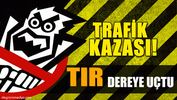 TIR DEREYE UÇTU: 1 YARALI