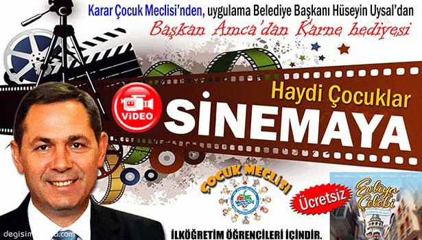 BAŞKAN UYSAL'DAN ÇOCUKLARA KARNE HEDİYESİ