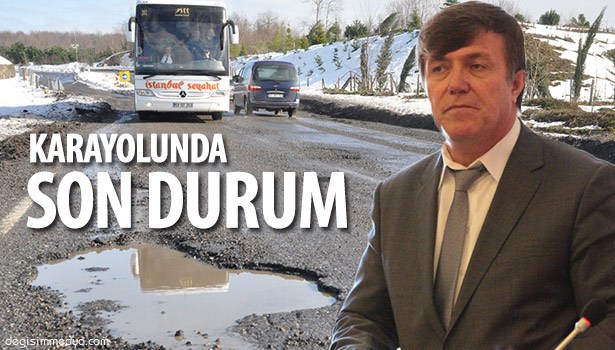 ULAŞIMIN SAĞLANDIĞI 46 KM. KARAYOLUNDA ÇALIŞMALAR SÜRÜYOR