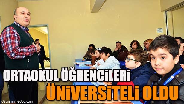 ORTAOKUL ÖĞRENCİLERİ SÖMESTR TATİLİNDE ÜNİVERSİTE OKUYOR