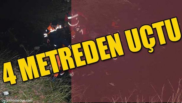 ZONGULDAK'TA 4 METREDEN DEREYE DÜŞEN ŞAHIS GÜÇLÜKLE KURTARILDI
