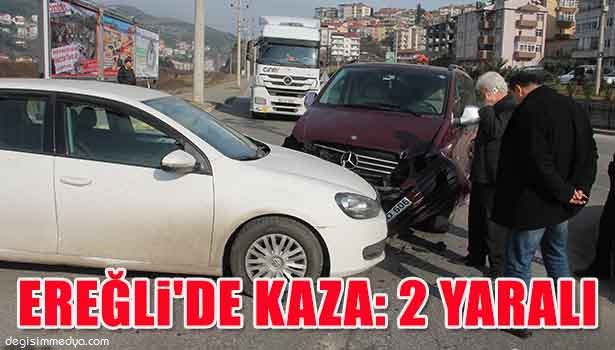 EREĞLİ'DE KAZA: 2 YARALI