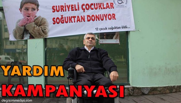 ENGELLİLERDEN SURİYELİ ÇOCUKLAR İÇİN YARDIM KAMPANYASI