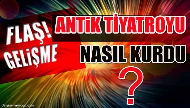 KÖYLERDEKİ EVLERİN TEMELİNDE ÇIKAN ESKİ TAŞLARDAN MİNİK ANTİK TİYATRO KURDU