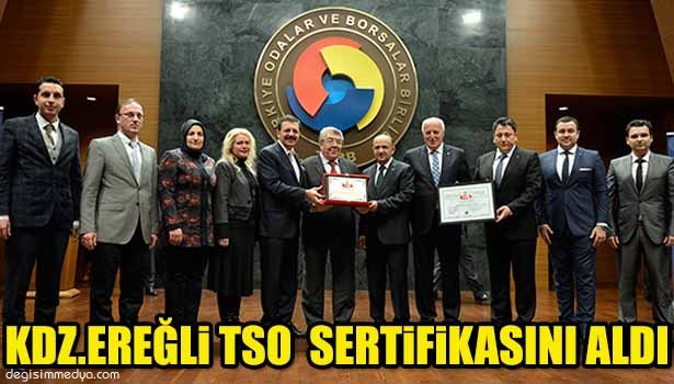 KDZ.EREĞLİ TSO AKREDİTASYON SERTİFİKASINI ALDI