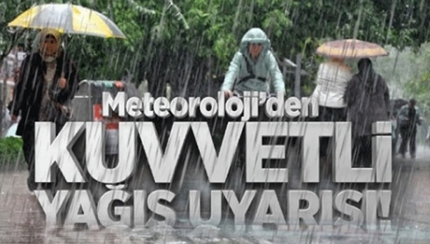 BATIYA ÇOK KUVVETLİ YAĞIŞ GELİYOR. METEROLOJİ UYARDI
