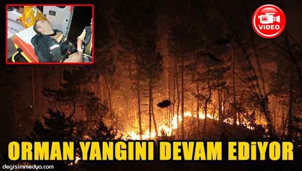 KOCAMAN'DAKİ ORMAN YANGININI SÖNDÜRME ÇALIŞMASI SÜRÜYOR