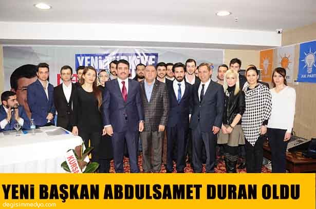 EREĞLİ'DE AK PARTİ GENÇLİK KOLLARI BAŞKANI, DURAN OLDU