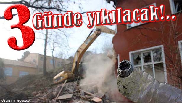 HARABEYE DÖNEN ÖĞRETMENEVİNE YIKIM KARARI!..