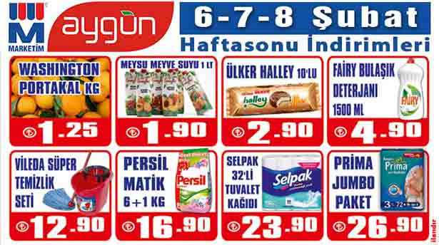 MARKETİM'DE HAFTA SONU İNDİRİMLERİ