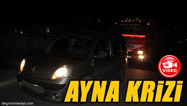 AYNAYI KIRDIN TARTIŞMASINDA SÜRÜCÜLER BİRBİRLERİNİ YALANCILIKLA SUÇLADI