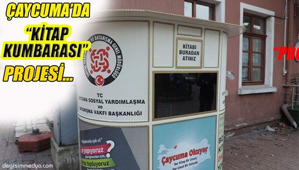 ÇAYCUMA'DA "KİTAP KUMBARASI" PROJESİ...