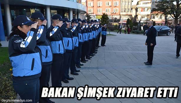 BAKAN ŞİMŞEK DÜZCE BELEDİYESİ'Nİ ZİYARET ETTİ