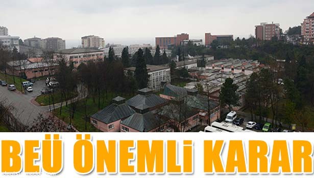 BÜLENT ECEVİT ÜNİVERSİTESİNDEN ÖNEMLİ BİR KARAR