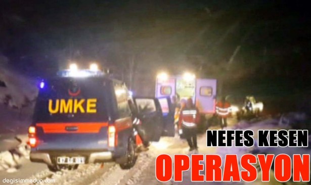 1 BUÇUK METRE KARDA NEFES KESEN KURTARMA