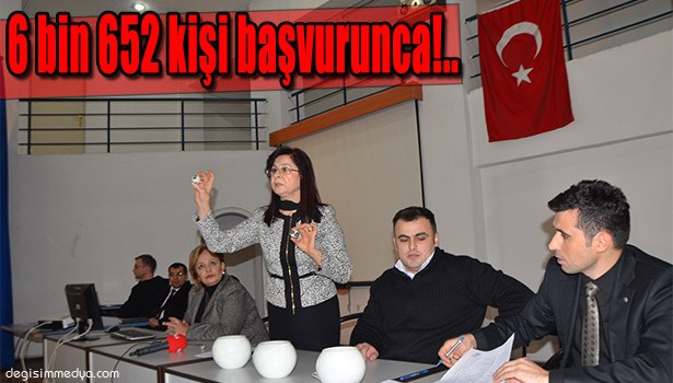 500 KİŞİLİK İŞ İÇİN 6 BİN 652 KİŞİ BAŞVURDU, NOTER HUZURUNDA KURA ÇEKİLDİ