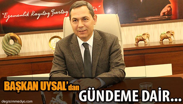 BAŞKAN UYSAL GAZETECİLERLE BİR ARAYA GELDİ