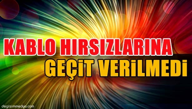 TCDD'YE AİT KABLOLARI ÇALDILAR