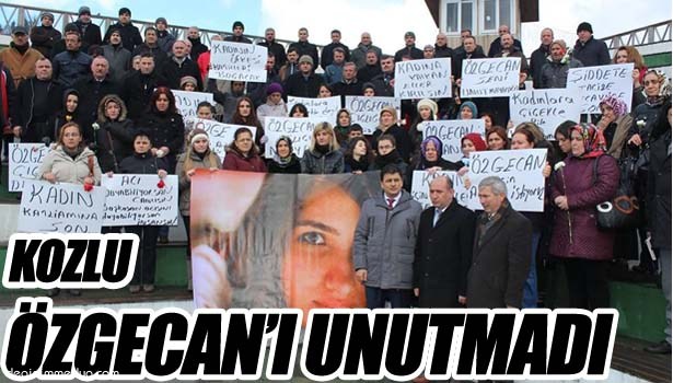KOZLU HALKI ÖZGECAN'I UNUTMADI