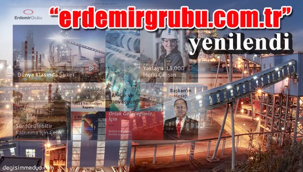 ERDEMİR, WEB SİTESİNİ YENİLEDİ