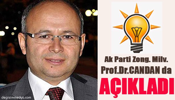PROF.DR. CANDAN'DA BAŞVURUSUNU YAPTI