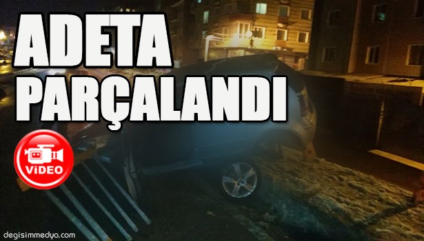 GİZLİ BUZLANMA OTOMOBİLİ PARÇALADI