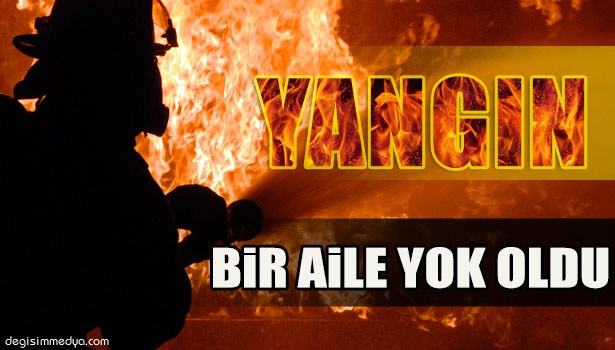 ZONGULDAK'TA ÇIKAN YANGIN BİR AİLEYİ EVSİZ BIRAKTI