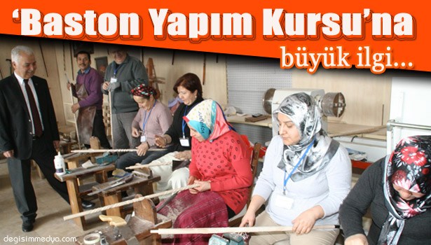 DEVREK'TE BASTON YAPIM KURSU BÜYÜK İLGİ GÖRÜYOR