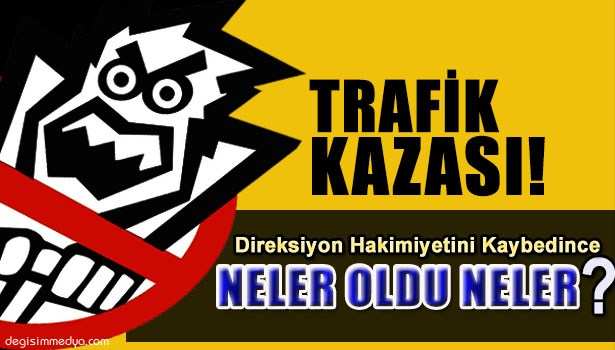 TIR ÖNCE KÖPEĞE ÇARPTI, ELEKTRİK DİREĞİNİ YIKTI, İSTİNAT DUVARINDA ZORAKİ DURDU