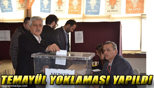 AK PARTİ TEMAYÜL YOKLAMASI YAPTI