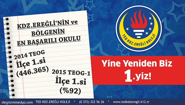 TED KDZ.EREĞLİ KOLEJİ'NİN TEOG BAŞARISI
