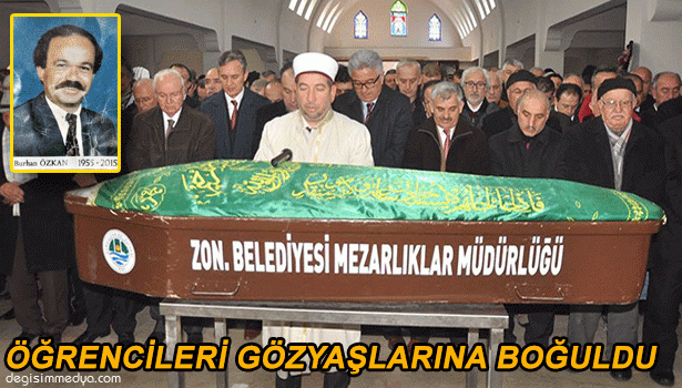 KALP KRİZİNDEN ÖLEN ÖĞRETMEN SON YOLCULUĞUNA UĞURLANDI