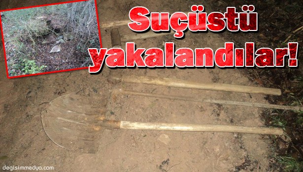 JANDARMADAN KAÇAK KAZI YAPANLARA BASKIN