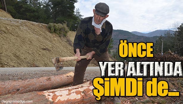 22 YIL YERİN ALTINDA KAZMA SALLADI, ŞİMDİ ORMANDA BALTA SALLIYOR