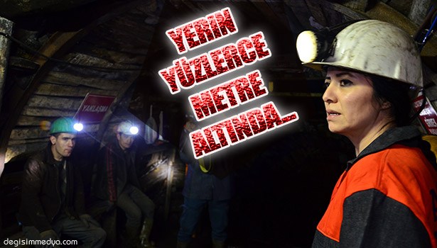 KADIN MÜHENDİS, KADINLAR GÜNÜ'NÜ YERİN METRELERCE ALTINDA KUTLADI