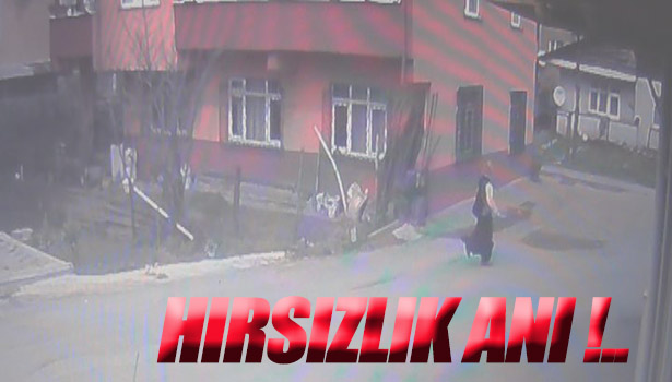 HIRSIZI ELİNDEKİ TERLİKLE KOVALADI