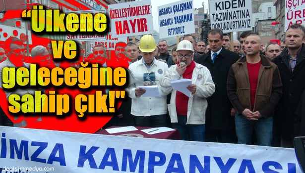 ZONGULDAKLI MADENCİLERDEN 'KURUM KAPATILMASIN' EYLEMİ!