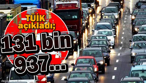 ZONGULDAK'TA TRAFİĞE KAYITLI ARAÇ SAYISI 131 BİN 937 OLDU