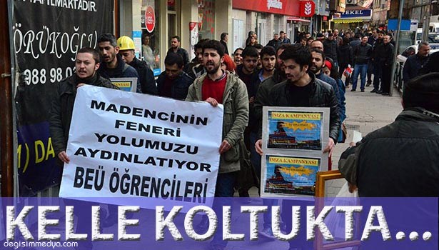 ÖĞRENCİLERDEN MADENCİLERE DESTEK