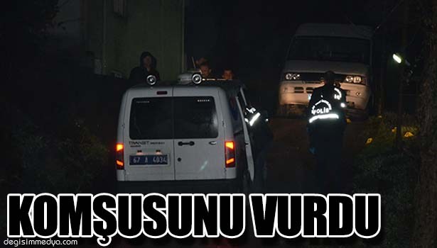 YÜKSEK SESLE MÜZİK DİNLEYEN KOMŞUSUNU VURDU