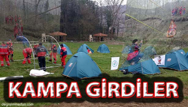 İTFAİYE KAMPA GİRDİ