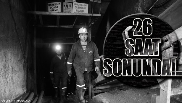 KENDİLERİNİ MADENE KAPATAN İŞÇİLER EYLEMİ SONLANDIRDI