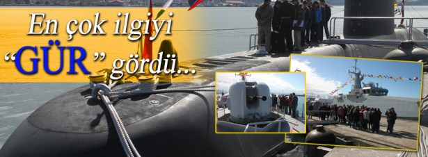 KİLİMLİ VE EREĞLİ GEMİLERİ İLE GÜR DENİZALTISI ZİYARETE AÇILDI